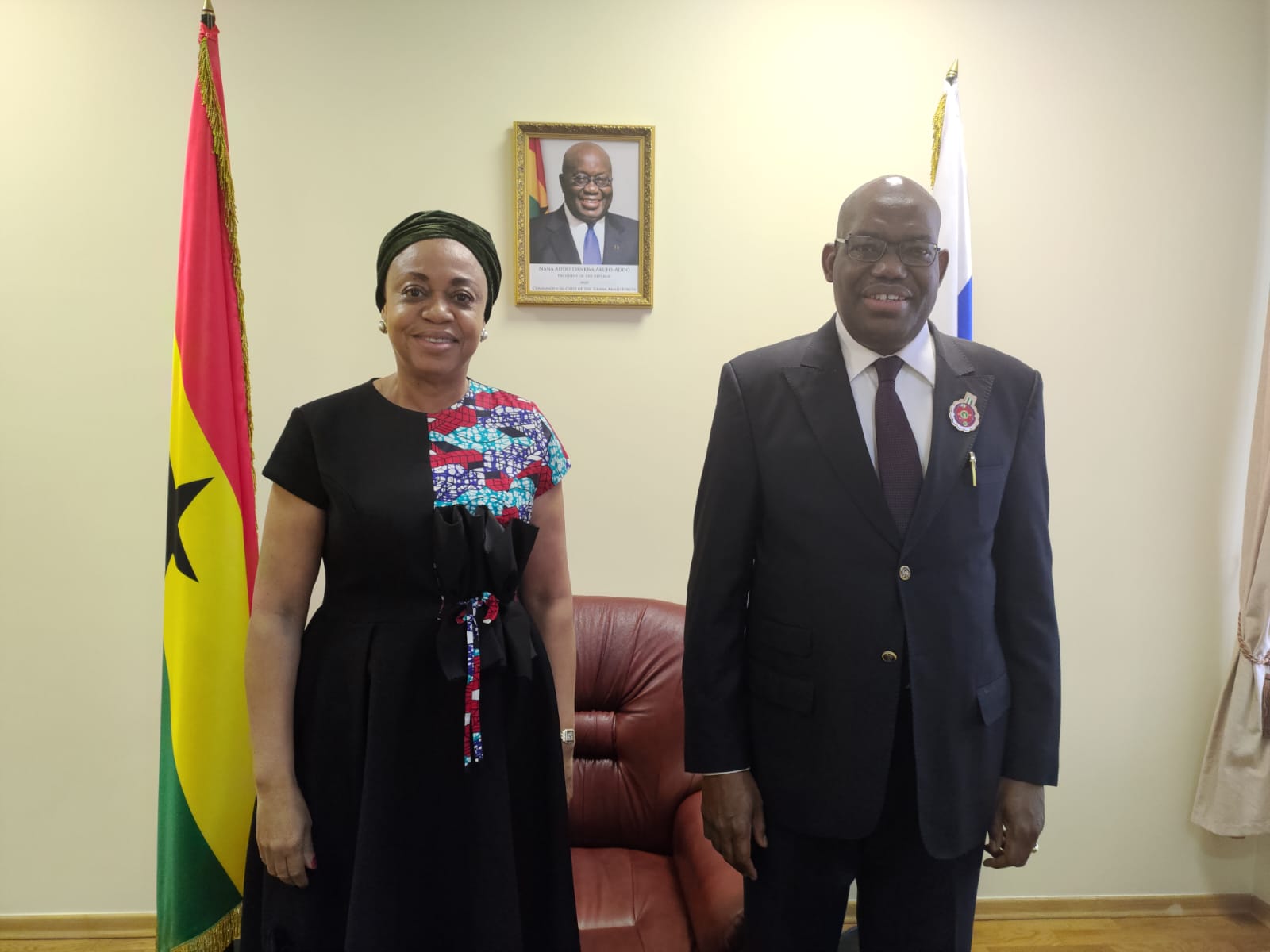 Nigeria Ambassadors Courtesy Call On H E The Ghana Embassy Moscow